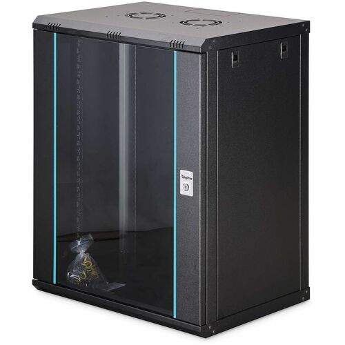Digitus Dynamic-N 16U Wandmontierbar Geschlossener Schrank Rackschrank für Networking, Server - Hellgrau - Stahl, Glas, Bl