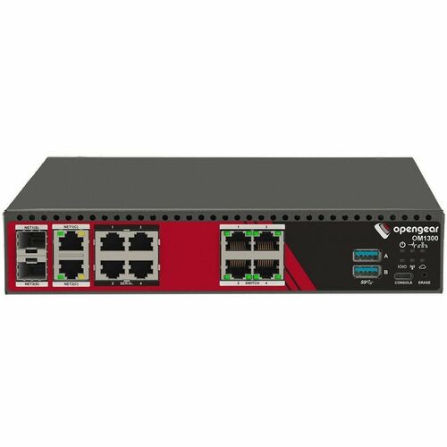 Opengear OM1304-4E-C Device Server - 3.91 GB - LPDDR4 SDRAM - Twisted Pair, Optical Fiber - 2 Total Expansion Slot(s) - 2 