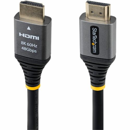 StarTech 1ft (30cm) Certified Ultra High Speed HDMI Cable, 8K 60Hz/4K 120Hz, HDMI 2.1 Cable with HDR10+ / eARC, 48Gbps, 8K