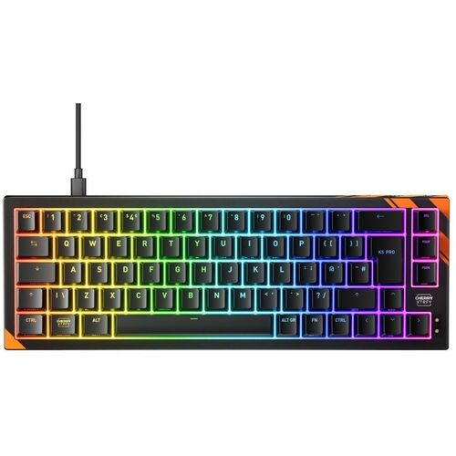 CHERRY K5 Pro TMR G8E-24200 Gaming-Tastatur - Kompakt - Kabel Konnektivität - USB Typ-A Schnittstelle - RGB LED - Englisch