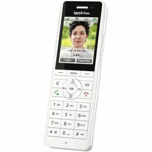 FRITZ! FRITZ!Fon X6 Wi-Fi Cordless Phone - Desktop - White - 300 m Range - 1 x Handset - Speakerphone - Answering Machine