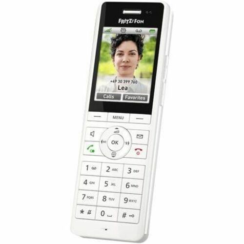 FRITZ! FRITZ!Fon X6 Wi-Fi Cordless Phone - Desktop - White - 300 m Range - 1 x Handset - Speakerphone - Answering Machine