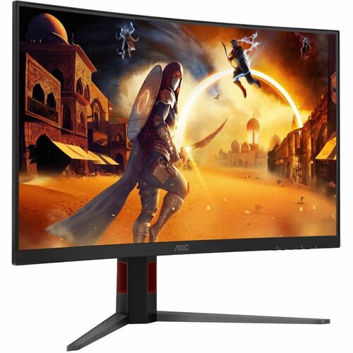 AOC AGON CQ32G4 32" Class WQHD Curved Screen Gaming LCD Monitor - 16:9 - Black, Red - 31.5" Viewable - Fast Vertical Align