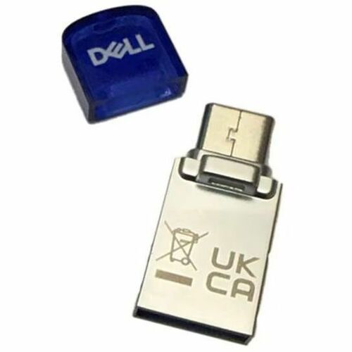 Dell 256 GB USB 3.2 Typ A, USB 3.2 Typ C, USB 2.0, USB 3.0, USB 3.1 (Gen 1), USB 3.2 (Gen 1) Flash-Laufwerk - 200 MB/s Les