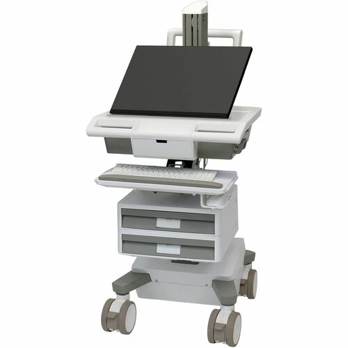 Ergotron Mosaic Medizinische Warenkorb - 2-Tiers - TAA-konform - 2 Schubfach (1x1) - Drücken/Ziehen Griff - 19,50 kg Belas