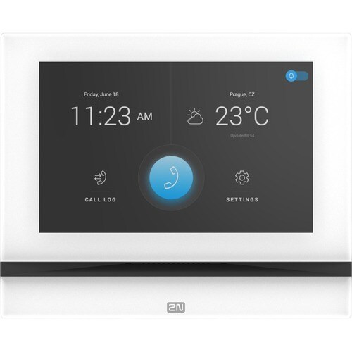 2N Intercom Sub Station - White - Cable - Desktop, Flush Mount
