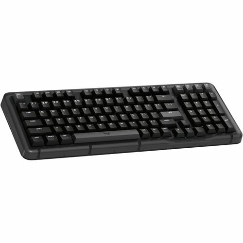 Logitech K98S Plus 键盘 - 袖珍的 - 有线/无线 连接 - A 型 USB 接口 - 英文（美国） - QWERTY 布局 - 午夜黑 - 机械 按键开关 - Bluetooth/RF - 10 m - 2.40 GHz 