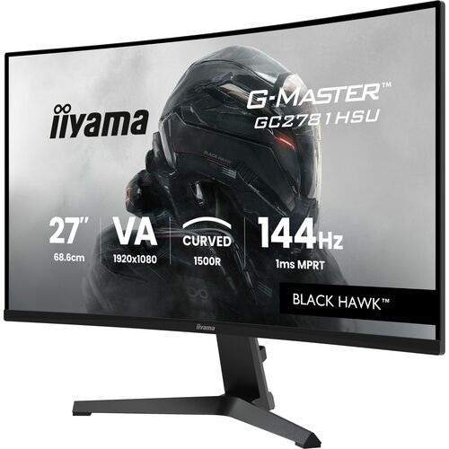 iiyama G-MASTER Red Eagle GC2781HSU-B1 27" Class Full HD Curved Screen Gaming LCD Monitor - 16:9 - Black - 68.6 cm (27") V