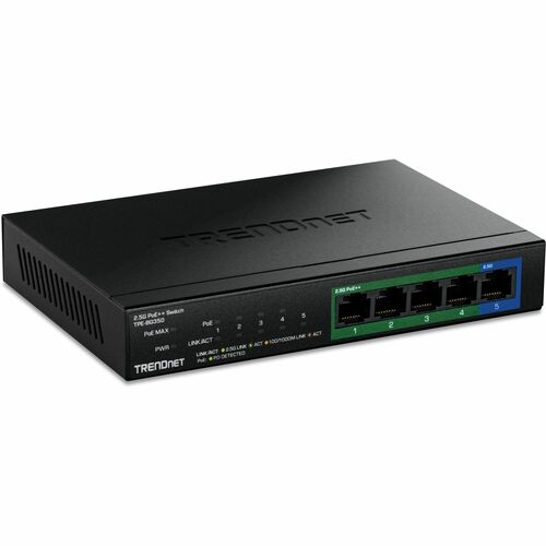 TRENDnet TPE-BG350 5 Ports Ethernet Switch - Gigabit Ethernet - 2.5GBase-T, 10/100/1000Base-T - 2 Layer Supported - 140.45