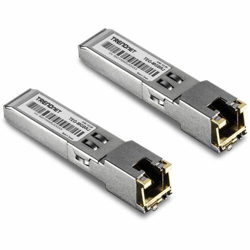 TRENDnet TEG-MGBRJ/2 SFP - 2 Pack - TAA-konform - für Datenvernetzung, Optisches Netzwerk - Verdrilltes DoppelkabelGigabit