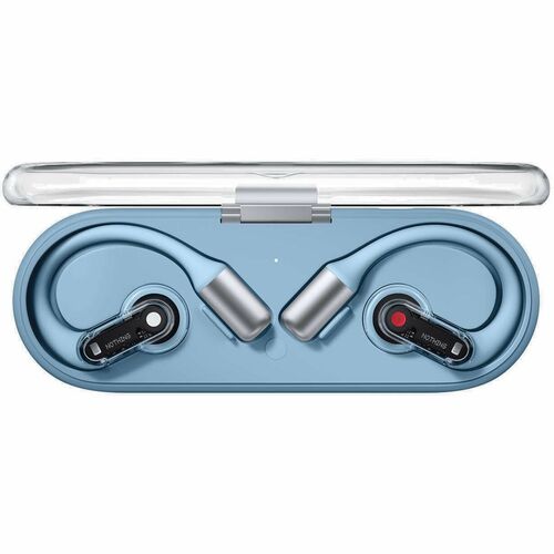 Nothing Ear (open) True Wireless Earbud, Open-ear Stereo Earset - Blue - Google Assistant, Siri - Binaural - Open - Blueto