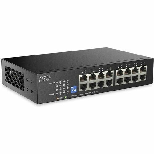 ZYXEL GS1100 GS1100-16S 16 Ports Ethernet Switch - Gigabit Ethernet - 10Base-T, 100Base-TX, 1000Base-T - 2 Layer Supported