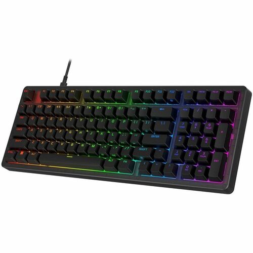 HyperX Origins 2 1800 Gaming Keyboard - Compact - Cable Connectivity - USB Interface - RGB LED - English (US) - Black - Li