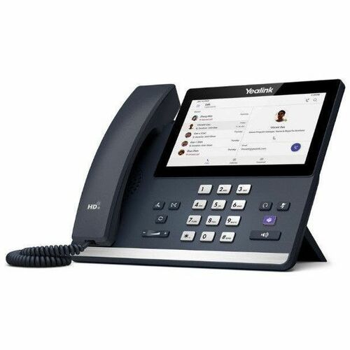 Yealink IP Phone - Corded - Bluetooth, Wi-Fi - Wall Mountable, Desktop - Classic Gray - 17.8 cm (7") - 2 x Network (RJ-45)