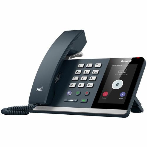Yealink MP54 E2 IP Phone - Corded - Corded/Cordless - Bluetooth, Wi-Fi - Wall Mountable, Desktop - Classic Gray - VoIP - 1