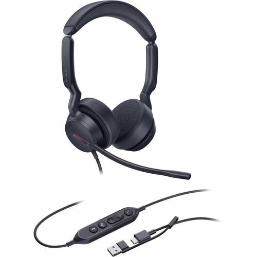 Yealink UH44 Wired Over-the-head, Over-the-ear Stereo Headset - Microsoft Teams Certification - Binaural - Supra-aural - 2