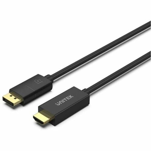 Unitek V1608A 1.80 m DisplayPort/HDMI A/V Cable - 1 - Cable for Audio/Video Device, TV - First End: 1 x DisplayPort 1.2 Di