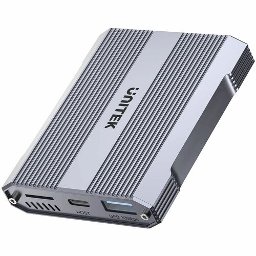 Unitek 2 Slot(s) Flash Drive/Flash Card Reader - USB Type C - 1 - 1.95 TB Flash Drive - 10 GB/s - microSD, CompactFlash, m