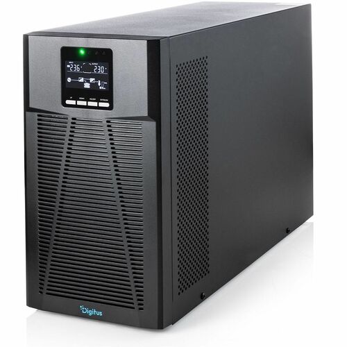 Digitus Double Conversion Online UPS - 3 kVA/3 kW - Turm, Desktop - 4 Stunde(n) Aufladen - 230 V AC, 120 V AC Eingang - 20