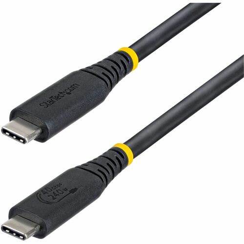 StarTech 50cm (1.6ft) USB4 Cable, 40Gbps, USB-IF Certified USB-C Cable, 240W, 8K 60Hz/4K 240Hz DP2.1, Thunderbolt 4 Compat