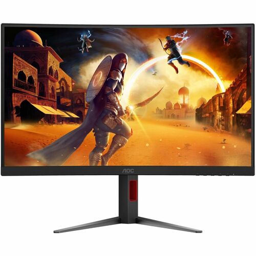 Monitor LED da gioco AOC C27G4Z2 685,8 mm (27") Classe Full HD Schermo curvo - 16:9 - Nero, Rosso - 68,6 cm (27") Viewable