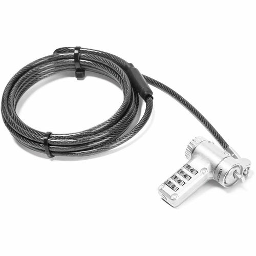Câble de verrouillage Dicota Pour Ordinateur Portable, Moniteur, Imprimante, Projecteur - 200 cm (78,74") Câble - 4-chiffr