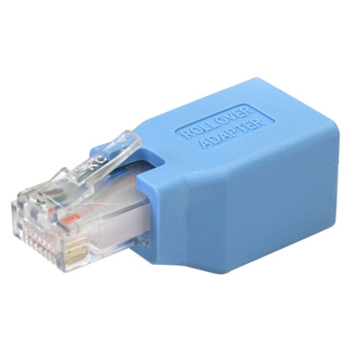 StarTech.com ROLLOVER Network Adapter - 1 Each - 1 x RJ-45 Network Female - 1 x RJ-45 Network Male - Blue