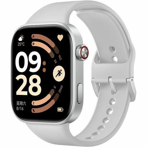 Redmi Watch 6 Smart Watch - Quadrado Case Shape - Prata, Cinzento Body Color - Liga de alumínio Material da caixa - Poliur
