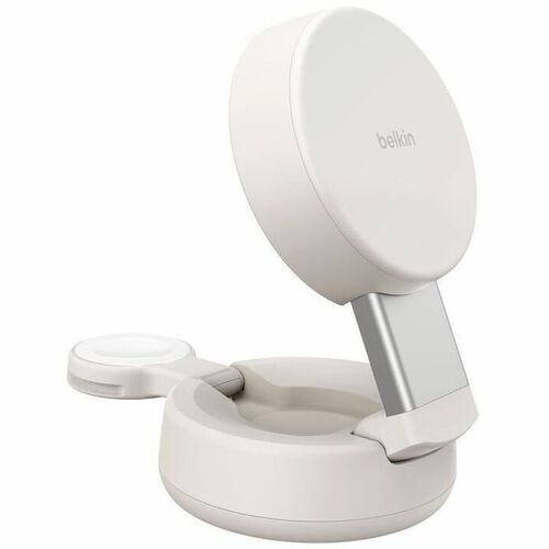 Belkin UltraCharge Pro Induktionsladegerät - Sand - für Qi2-fähiges Gerät, iPhone, Smartwatch, MagSafe-fähiges Gerät, Smar