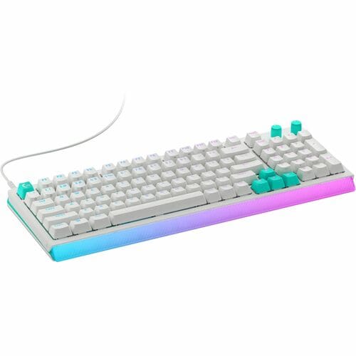 Clavier de jeu Logitech G G512 X 98 - Câble Connectivité - USB Interface - RGB LED - Français - Blanc - Tactile Pavé Numér