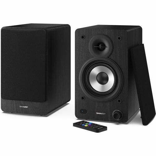 Sharp CP-SS30 2.0 Bluetooth Lautsprechersystem - 60 W RMS - Schwarz - Bücherregal, Tabletop - USB - 2