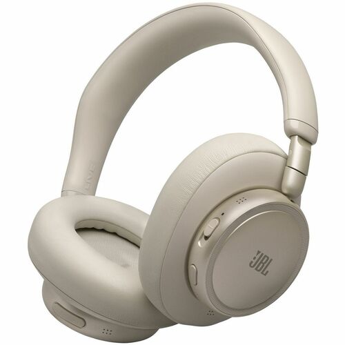 JBL Live 780NC Wired/Wireless Over-the-head, Over-the-ear Stereo Headset - Sand - Binaural - Circumaural - Bluetooth - 32 