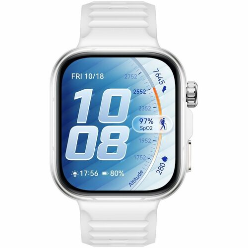 Huawei WATCH FIT 5 Pro Smart Watch - 44.50 mm Case Height - 9.50 mm Case Thickness - 40.80 mm Case Width - White Body Colo