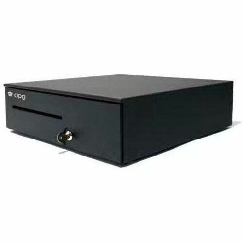 apg 1616 Cash Drawer - 4 Bill - 8 Coin - 2 Slot de mídia - Preto - 124,5 mm Altura x 406,4 mm Largura x 426,7 mm Profundidade