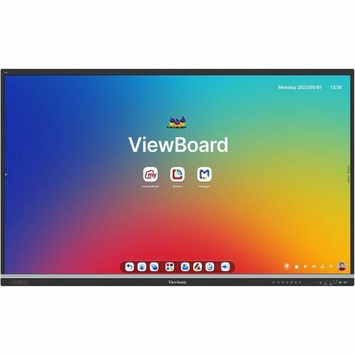 ViewSonic ViewBoard IFP6551 1651 mm 4K UHD LCD Écran de collaboration - 8 Go DDR SDRAM - Ultra Fine Touch (UFT) - Écran ta
