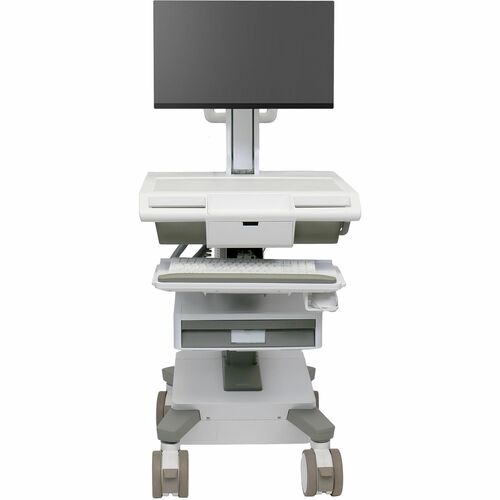 Ergotron Mosaic Medical Cart - 1-Tiers - TAA Compliant - 1 Drawer - 19.50 kg Load Capacity - 4 Casters - 127 mm Caster Siz