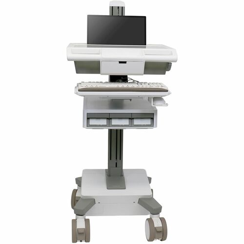 Ergotron Mosaic Laptop Cart - 1-Tiers - TAA Compliant - 3 Drawer - Push/Pull Handle - 19.50 kg Load Capacity - 4 Casters -