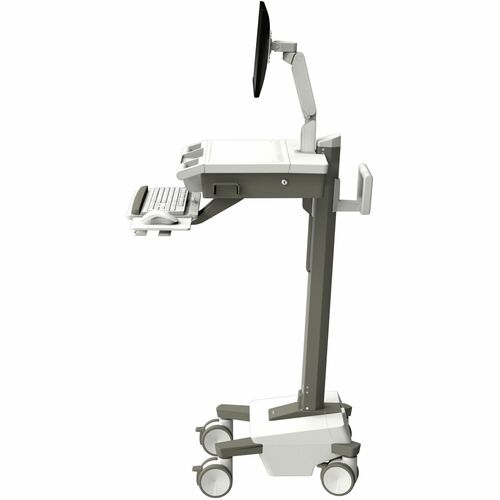 Ergotron Mosaic Medical Cart - TAA Compliant - Push/Pull Handle - 19.50 kg Load Capacity - 4 Casters - 127 mm Caster Size 