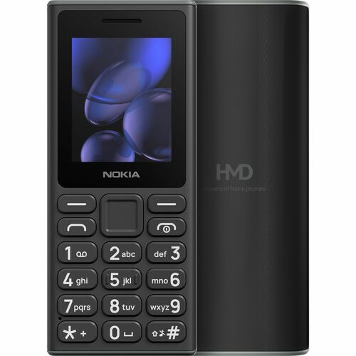 Nokia 105 (2024) 4 MB Feature Phone - 5.1 cm (2") TFT LCD QQVGA 120 x 160 - 4 MB RAM - 2G - Black - Bar - 2 SIM Support - 