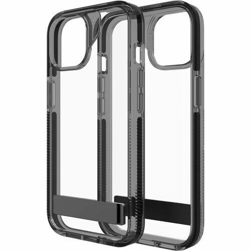 ZAGG Santa Cruz Case for Apple iPhone 16e, iPhone 15, iPhone 14, iPhone 13 Smartphone - Textured Edge - Transparent, Black
