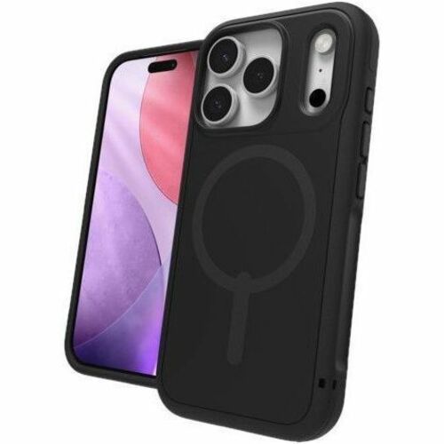ZAGG Sedona Snap Case for Apple iPhone 17 Pro Smartphone - Flood Black - Impact Absorbing, Drop Resistant, Shock Absorbing