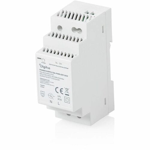 Digitus DN-PWR-SST-2412 Power Supply - 24 W - Enclosed, DIN Rail Mountable - 120 V AC, 230 V AC Input - 12 V DC Output - 8