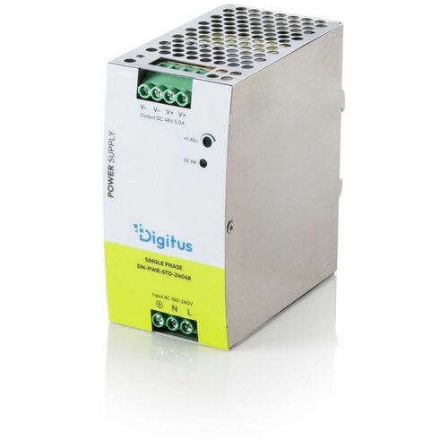 Digitus Power Supply - 240 W - DIN Rail Mountable - 120 V AC, 230 V AC Input - 48 V DC Output - 90% Efficiency