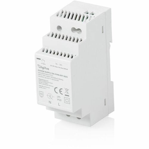 Digitus DN-PWR-SST-3624 Power Supply - 36 W - DIN Rail Mountable, Enclosed - 120 V AC, 230 V AC Input - 24 V DC Output - 8