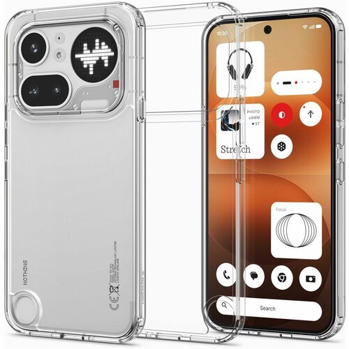 Spigen Ultra Hybrid Case for Nothing Phone (4a) Pro Smartphone - Crystal Clear - Shock Absorbing, Drop Resistant, Anti-scr