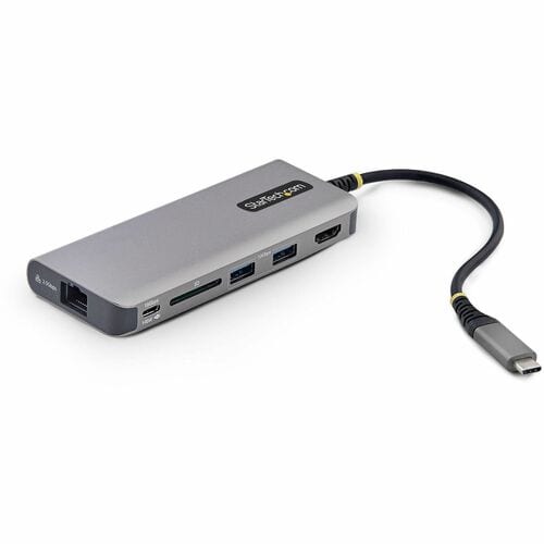 StarTech USB-C to HDMI Multiport Adapter with 140W PD Charging, 4K 60Hz, 3-Port USB 10Gbps Hub, SD Card Slot, Type-C Mini 