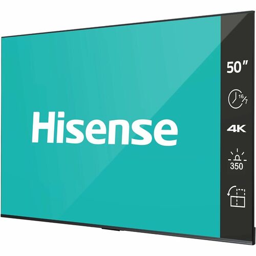 Hisense 50DP30FE 4K UHD Digital Signage Display - 16/7 Operation - 50" LCD - Vertical Alignment (VA) - 16 Hours/ 7 Days Op
