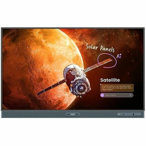 BenQ Board Pro RP6505 1651 mm 4K UHD LCD Collaboration Display - ARM Cortex A78 + A55 - 16 GB - Ultra Precision Infrared -
