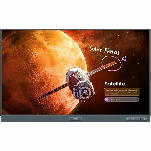 BenQ Board Pro RP7505 1905 mm 4K UHD LCD Collaboration Display - ARM Cortex A78 + A55 - 16 GB - Ultra Precision Infrared -
