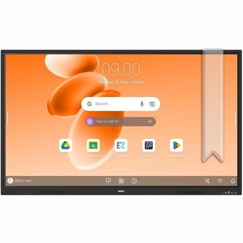 BenQ RE8605A 2184.40 mm 4K UHD LCD Collaboration Display - 8 GB - 3840 x 2160 - 2160p - Android 16